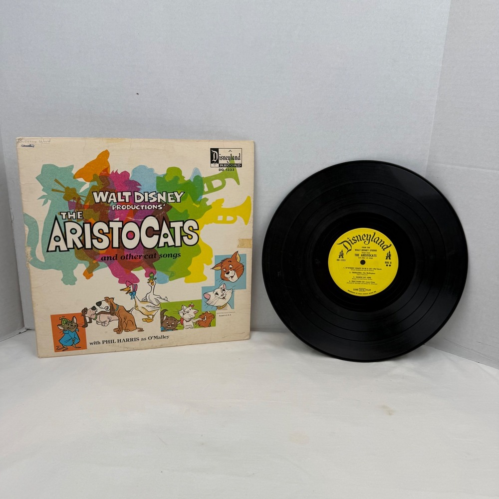 Walt Disney Productions The Aristocats & Other Cat Songs 1970 LP Record DQ-1333